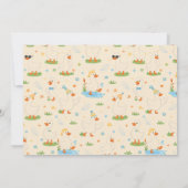 It’s ONE Silly Goose Retro 1st Birthday Fun Modern サンキューカード (裏面)