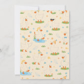 It’s ONE Silly Goose Retro 1st Birthday Fun Modern サンキューカード (裏面)