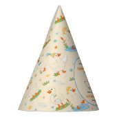 It’s ONE Silly Goose Retro 1st Birthday Fun Modern パーティーハット (左)