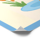 It’s ONE Silly Goose Retro 1st Birthday Fun Modern ポスター (角)