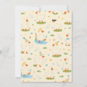 It’s ONE Silly Goose Retro 1st Birthday Fun Modern 招待状 (裏面)