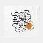 It’s Pumpkin Season Y’all フリースブランケット (正面(横))