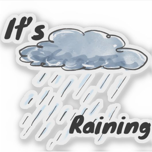 It’s Raining Cloud シール (正面)