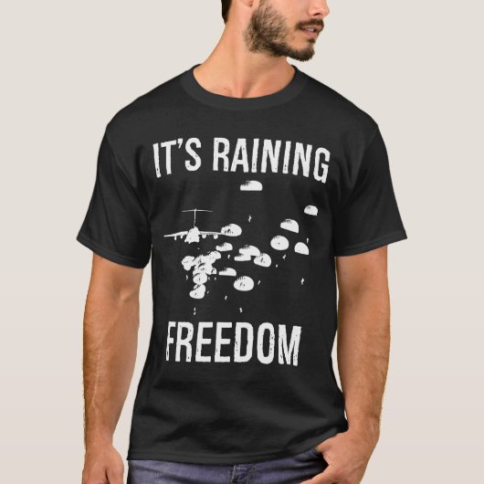 It_s Raining Freedomプレミアム空挺飛行艇 Tシャツ (正面)
