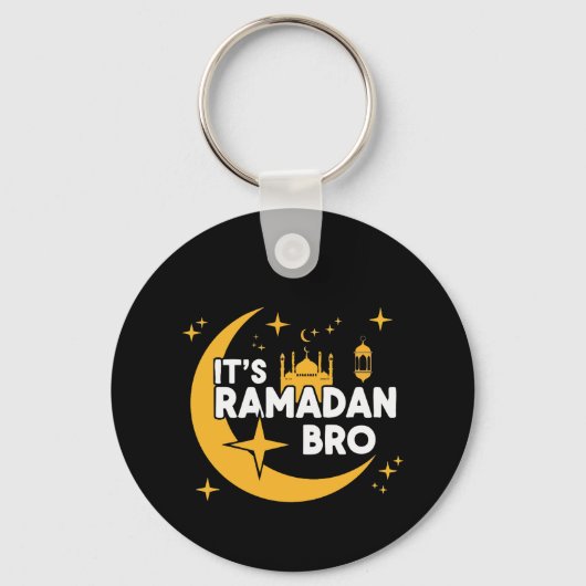 It’s Ramadan Bro Happy Fasting Islamic Crescent  キーホルダー (正面)