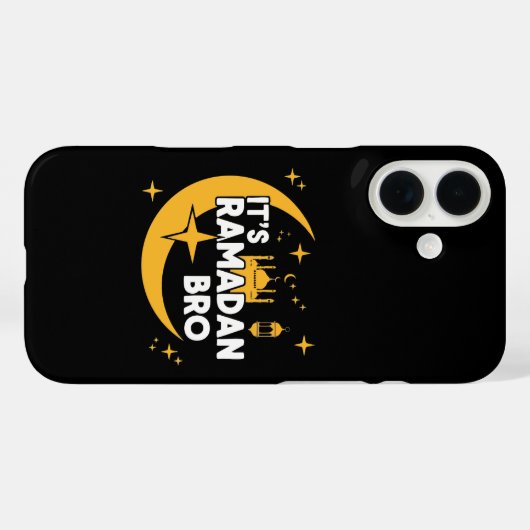It’s Ramadan Bro Happy Fasting Islamic Crescent  Case-Mate iPhoneケース (裏面 (横))