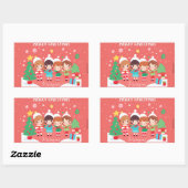 It´s so Kawaii Weihnachten | Kinder | 長方形シール (シート)