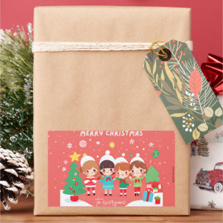 It´s so Kawaii Weihnachten | Kinder | 長方形シール