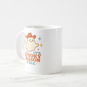 It’s Spooky Season Y’all Cowboy Boo コーヒーマグカップ (正面左)