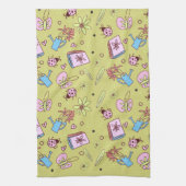 It’s Springtime Book Lovers Colorful Doodles キッチンタオル (縦)