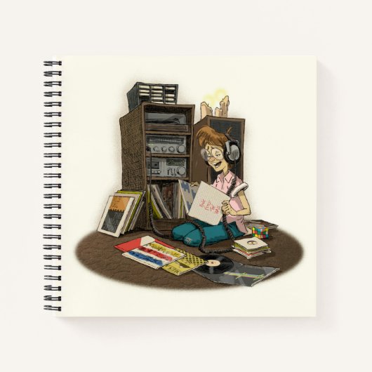 “It’s Still Rock & Roll to Me” 8.5 x 8.5" Notebook ノートブック (正面)