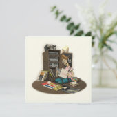 “It’s Still Rock & Roll to Me” Flat Greeting Card カード (スタンド正面)