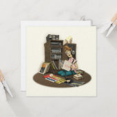 “It’s Still Rock & Roll to Me” Flat Greeting Card カード (正面/裏面インサイチュ)