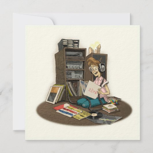 “It’s Still Rock & Roll to Me” Flat Greeting Card カード (正面)