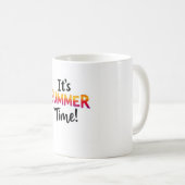 It’s Summer Time Rainbow Typography Mug コーヒーマグカップ (正面右)
