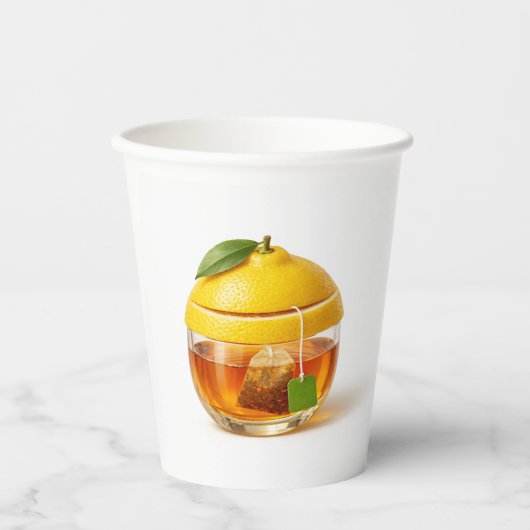 It’s Tea Time Lemon Tea Paper Cup 紙コップ (正面)