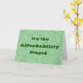 It’s the Affordability Stupid カード (黄色い花)