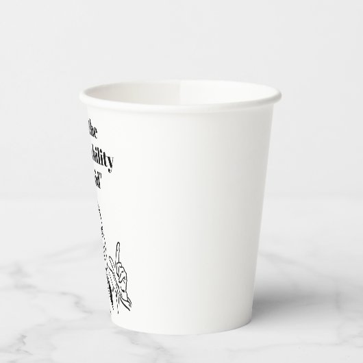 It’s the Affordability Stupid 紙コップ (左)