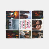 “It’s the Friends We Meet Along the Way” フリースブランケット (正面(横))