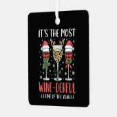 It’s the Most Wine-Derful Time of the Year Wine  メタルオーナメント (正面左)