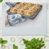It’s Time – Hot Cross Buns Easter Towel キッチンタオル (折り畳み)