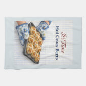 It’s Time – Hot Cross Buns Easter Towel キッチンタオル (横)