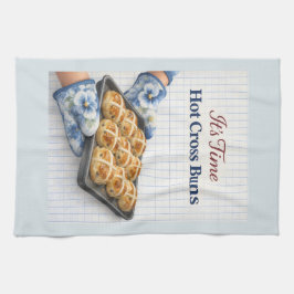It’s Time – Hot Cross Buns Easter Towel キッチンタオル