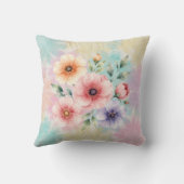 It’s Time To Bloom Tie Dye Florals クッション (裏面)