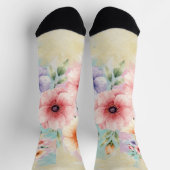 It’s Time To Bloom Tie Dye Florals ソックス (上部)