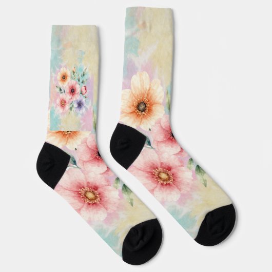 It’s Time To Bloom Tie Dye Florals ソックス (右)