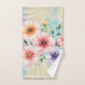 It’s Time To Bloom Tie Dye Florals バスタオルセット (ハンドタオル)