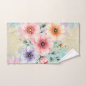 It’s Time To Bloom Tie Dye Florals バスタオルセット (ハンドタオル)