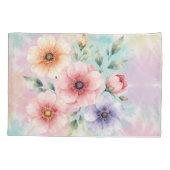 It’s Time To Bloom Tie Dye Florals 枕カバー (裏面)