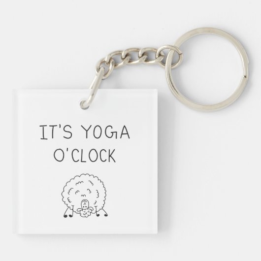 It’s Yoga O’Clock Sheep キーホルダー (裏面)