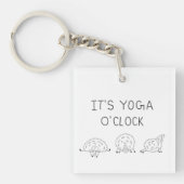 It’s Yoga O’Clock Sheep キーホルダー (正面)