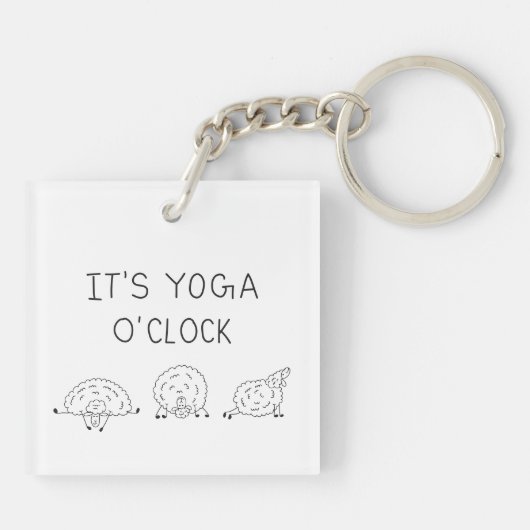 It’s Yoga O’Clock Sheep キーホルダー (裏面)