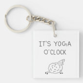 It’s Yoga O’Clock Sheep キーホルダー (正面)