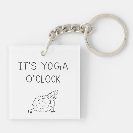 It’s Yoga O’Clock Sheep キーホルダー (裏面)