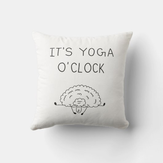 It’s Yoga O’Clock Sheep クッション (裏面)