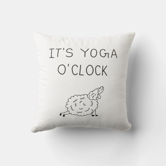 It’s Yoga O’Clock Sheep クッション (裏面)