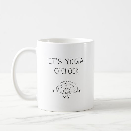 It’s Yoga O’Clock Sheep コーヒーマグカップ (左)