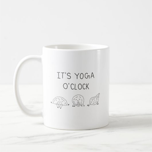 It’s Yoga O’Clock Sheep コーヒーマグカップ (左)