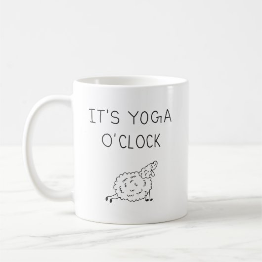 It’s Yoga O’Clock Sheep コーヒーマグカップ (左)