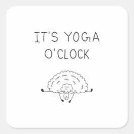 It’s Yoga O’Clock Sheep スクエアシール