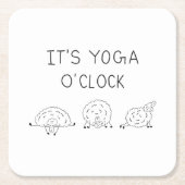 It’s Yoga O’Clock Sheep スクエアペーパーコースター (正面)