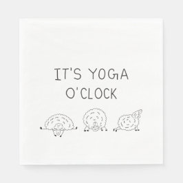 It’s Yoga O’Clock Sheep スタンダードランチョンナプキン