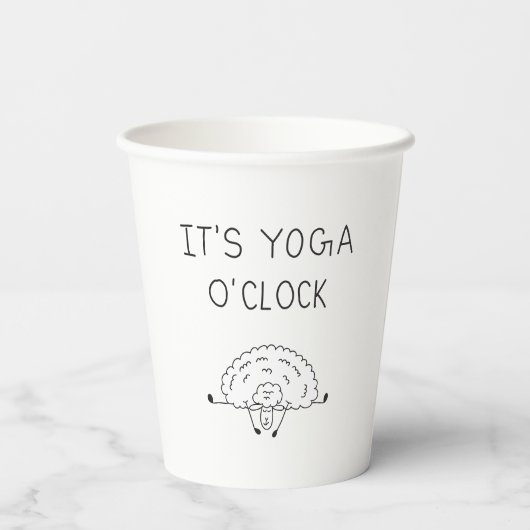 It’s Yoga O’Clock Sheep 紙コップ (裏面)