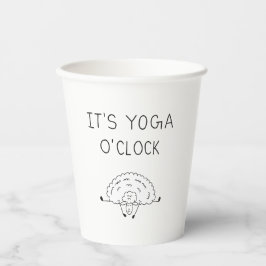 It’s Yoga O’Clock Sheep 紙コップ