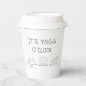 It’s Yoga O’Clock Sheep 紙コップ (正面)