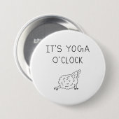 It’s Yoga O’Clock Sheep 缶バッジ (正面&裏面)